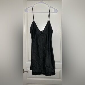 Victoria's Secret Black Chemise Slip Dress